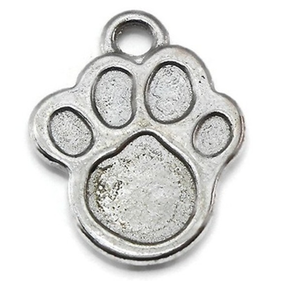 Lottie Moss Other - 4pcs‎ Paw Print Charms animal dog cat jewelry making supplies